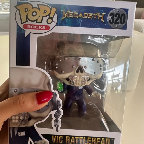 Funko Pop! Rocks: Megadeth - Vic Rattlehead Action Figure, Decor for Office Desk - Picture 12 of 13